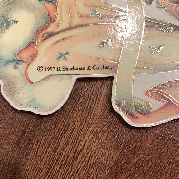 1997 Card stock Angel ornament - Picture 4 of 5